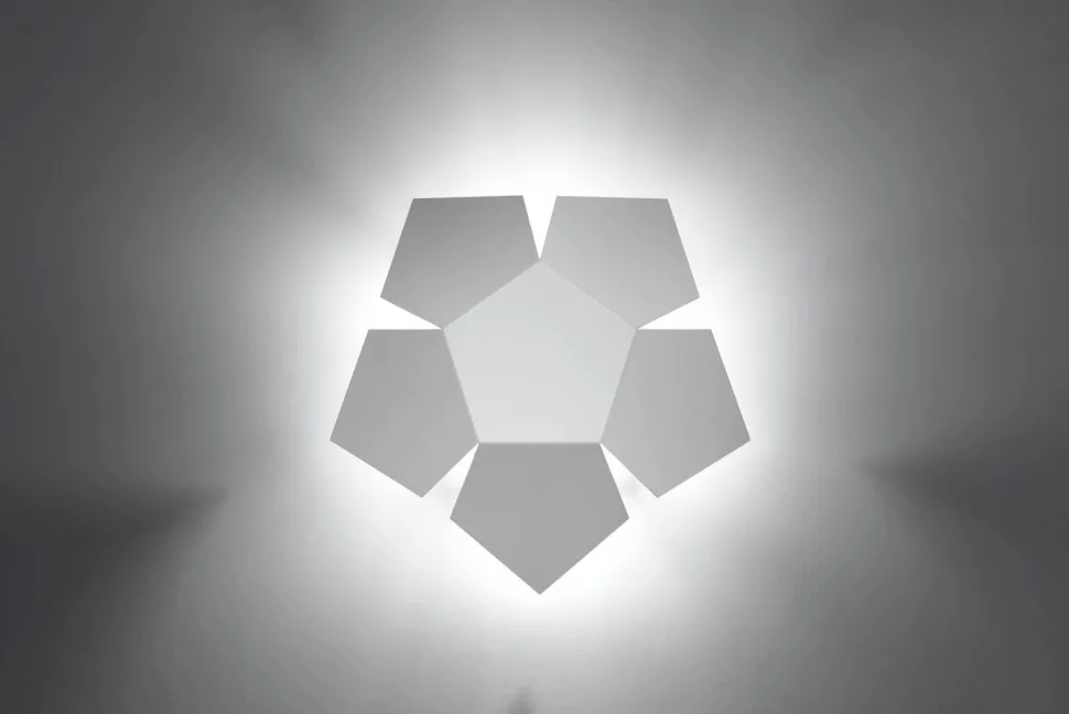 Wandlampe Weiß Metall Lichteffekt Modern dekorativ