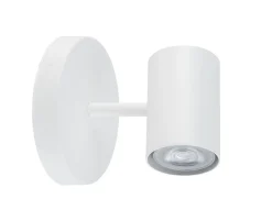 Wandlampe Weiß Metall Zylinder B:10 cm GU10 schmal