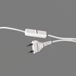 Wandlampe Weiß mit Steckdosenanschluss