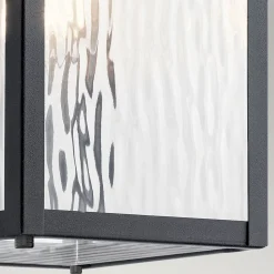 Wandlaterne außen Aluminium Glas E27 IP44 34,2 cm hoch