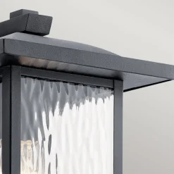 Wandlaterne außen Aluminium Glas E27 IP44 34,2 cm hoch