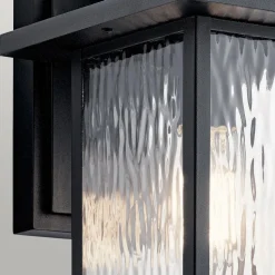 Wandlaterne außen Aluminium Glas E27 IP44 34,2 cm hoch