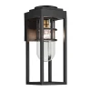 Wandlaterne Schwarz für E27 IP44 45,7 cm hoch Vintage
