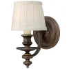 Wandleuchte ANABELL 2 Bronze Leinen Rustikal Lampe