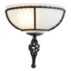 Wandleuchte ANOUK Schwarz B:26cm Rustikal Lampe