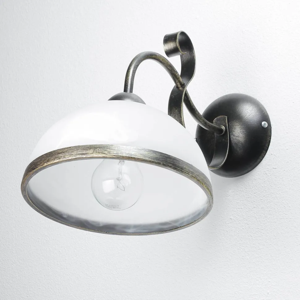 Wandleuchte ANTICA in Messing Patina