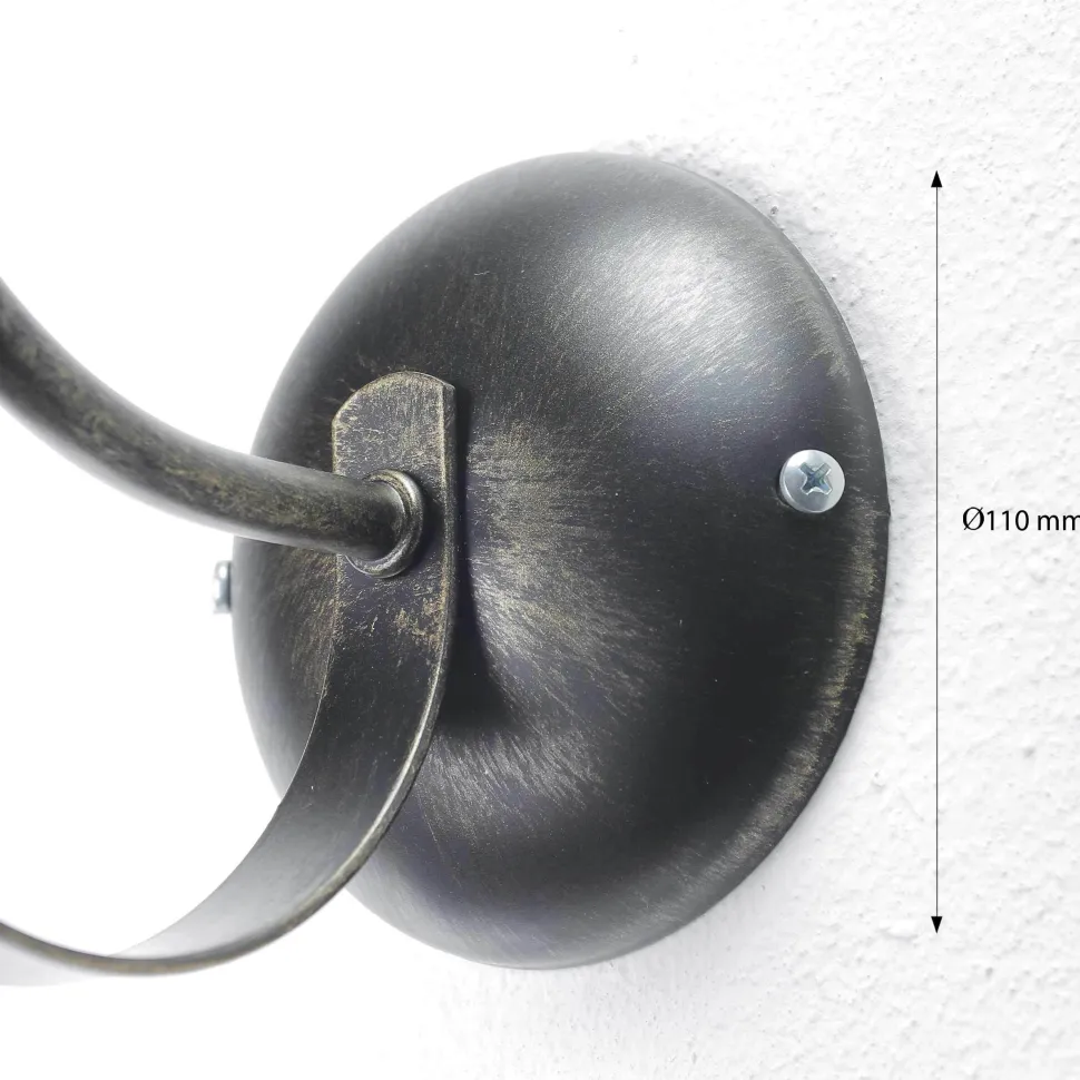 Wandleuchte ANTICA in Messing Patina