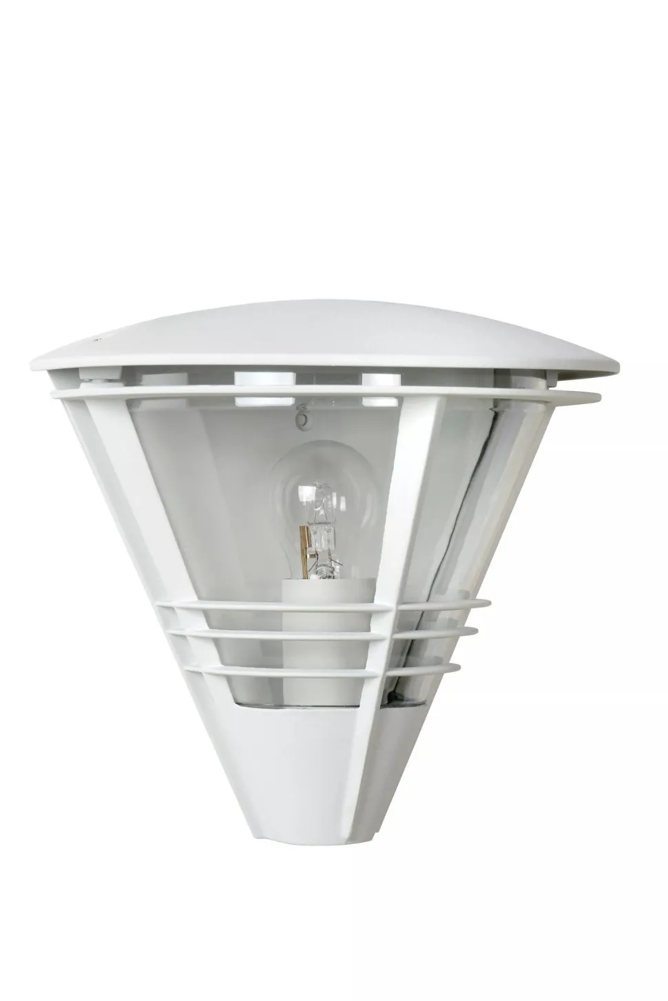 Wandleuchte Außen Aluminium Weiß IP44 E27 T:27 cm