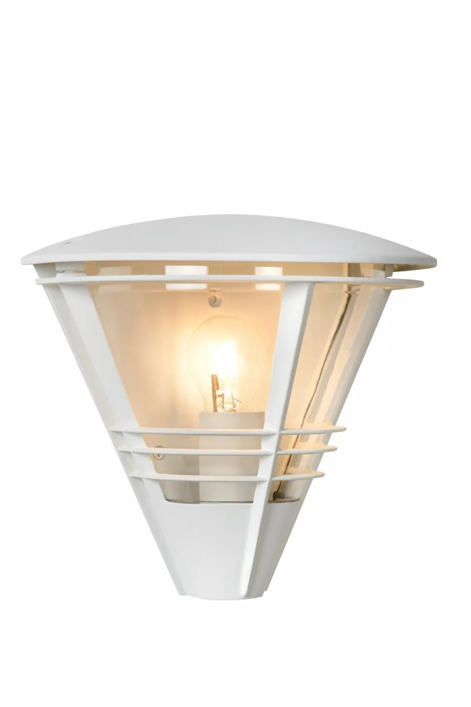 Wandleuchte Außen Aluminium Weiß IP44 E27 T:27 cm