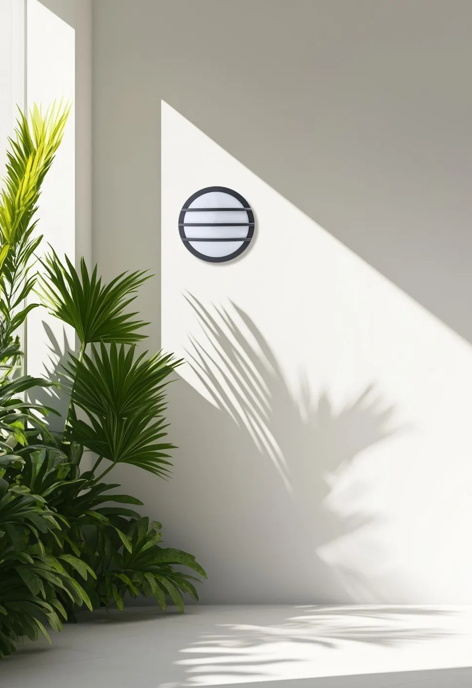 Wandleuchte Außen Aluminium E27 IP54 Ø26 cm blendarm