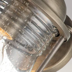 Wandleuchte außen Aluminium Glas 34,6 cm hoch IP44 E27