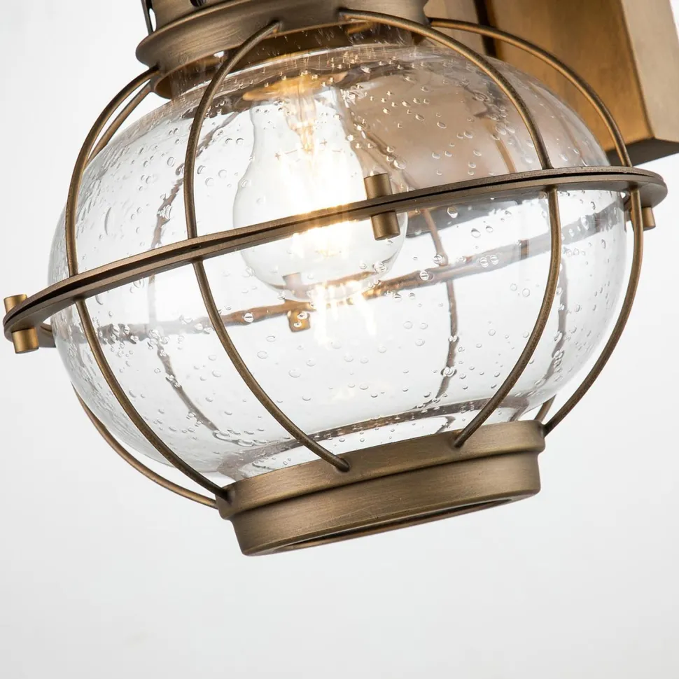 Wandleuchte außen Aluminium Glas H: 40,5 cm IP44 LOUIS