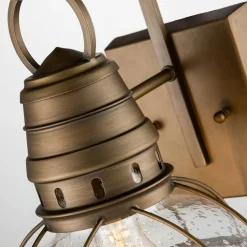 Wandleuchte außen Aluminium Glas H: 40,5 cm IP44 LOUIS