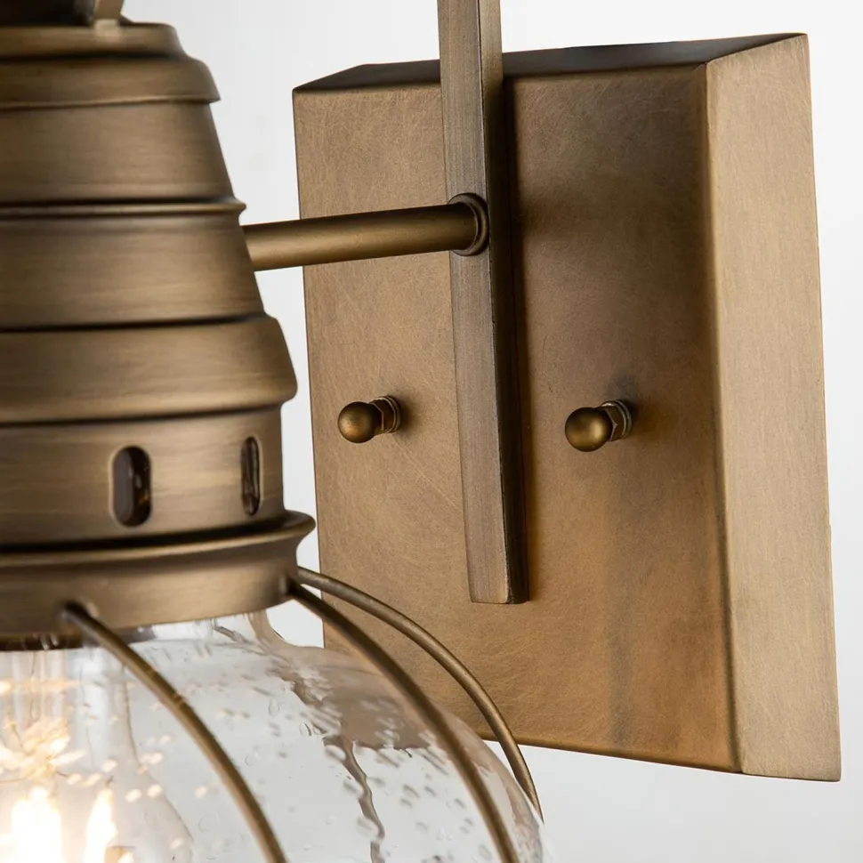 Wandleuchte außen Aluminium Glas H: 40,5 cm IP44 LOUIS