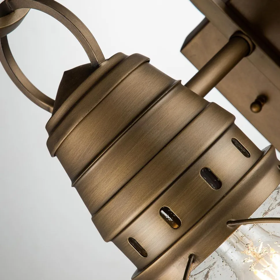 Wandleuchte außen Aluminium Glas H: 40,5 cm IP44 LOUIS