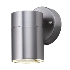 Wandleuchte Außen Downlight Stahl IP44 GU10 H:12 cm