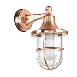 Wandleuchte außen in Kupfer IP64 Messing Maritim SANTORIN