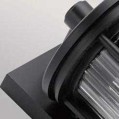 Wandleuchte außen IP44 40,6 cm hoch Aluminium Glas E27