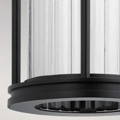 Wandleuchte außen IP44 40,6 cm hoch Aluminium Glas E27