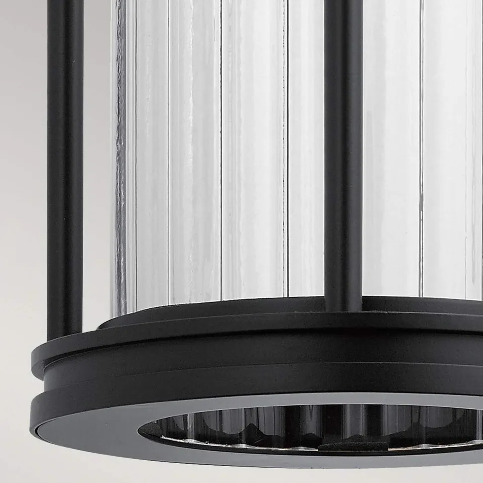 Wandleuchte außen IP44 40,6 cm hoch Aluminium Glas E27