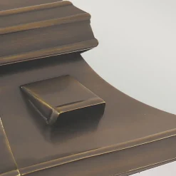 Wandleuchte außen IP44 aus Messing Glas E27 Vintage