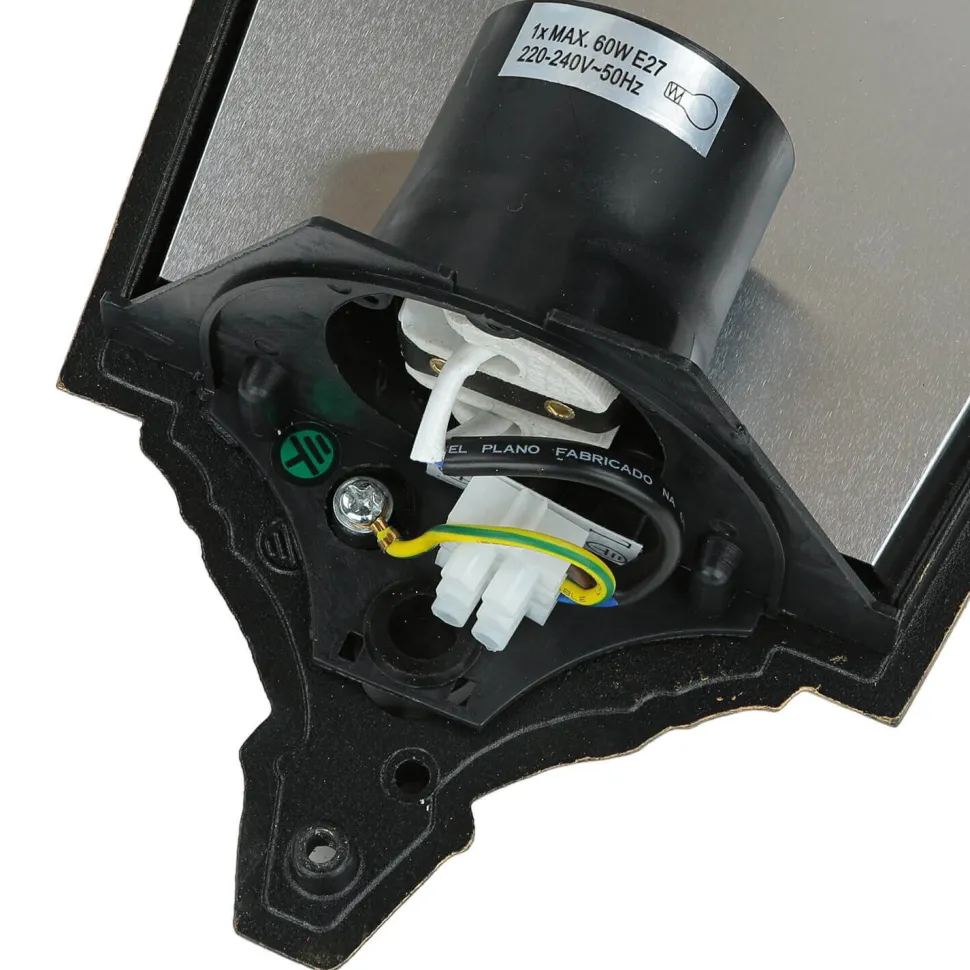 Wandleuchte Außen Laterne Goldschwarz Aluminium