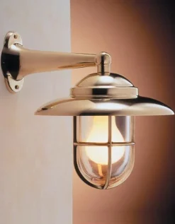 Wandleuchte Außen Messing IP43 Maritim ROSARIO