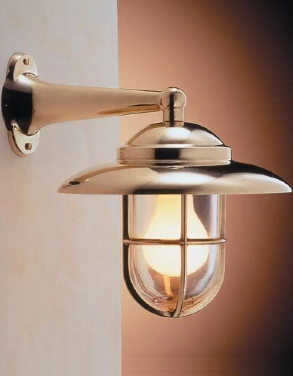 Wandleuchte Außen Messing IP43 Maritim ROSARIO