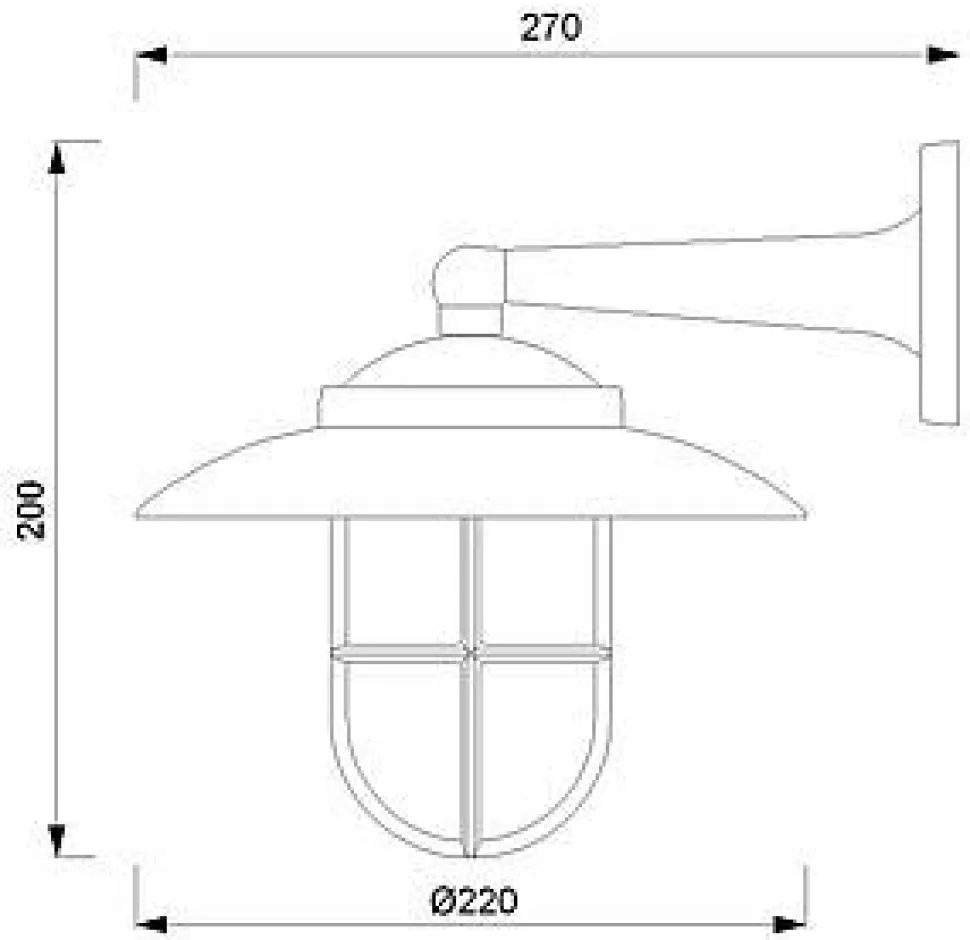 Wandleuchte Außen Messing IP43 Maritim ROSARIO