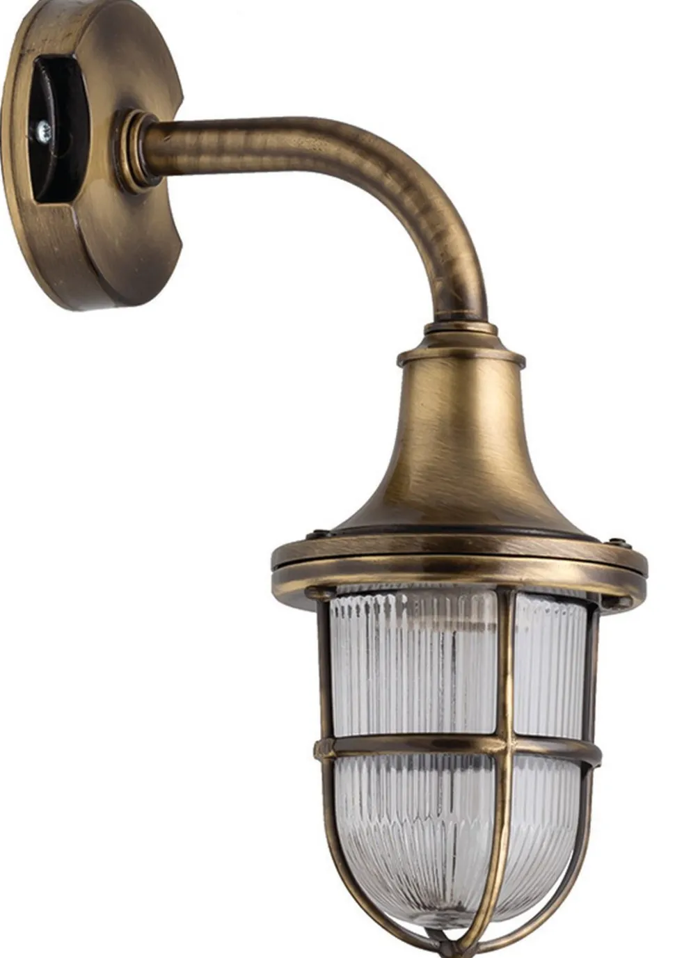 Wandleuchte Außen Messing Hof Balkon Maritim IP64