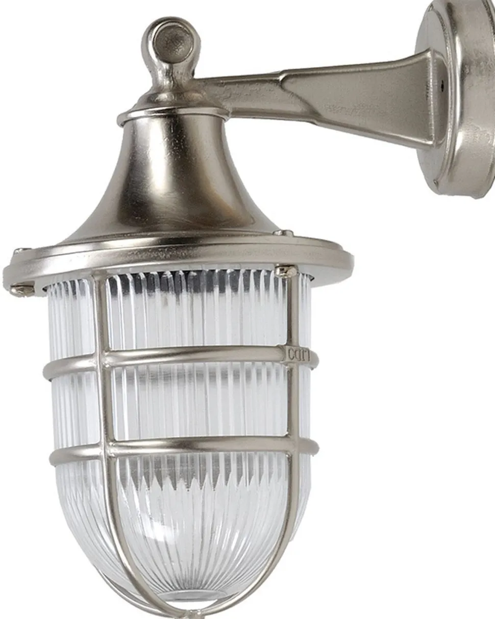 Wandleuchte Außen Messing Glas Terrasse Haustür