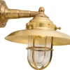 Wandleuchte Außen Messing Maritim IP43 Haus Hof