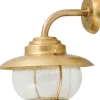 Wandleuchte Außen Messing Glas H:29cm Hof Haus