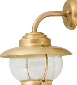 Wandleuchte Außen Messing Glas H:29cm Hof Haus