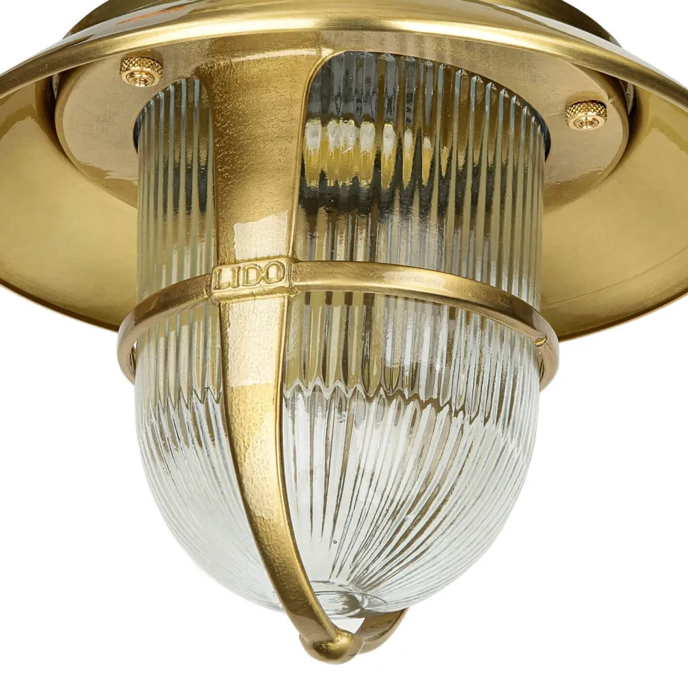 Wandleuchte Außen Messing Maritim IP64 Terrasse Hof