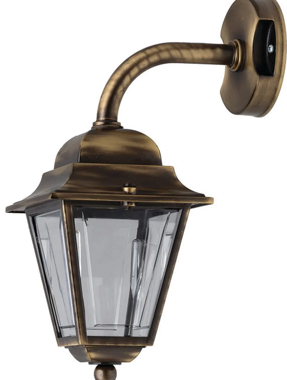 Wandleuchte Außen Messing antik IP43 Rustikal