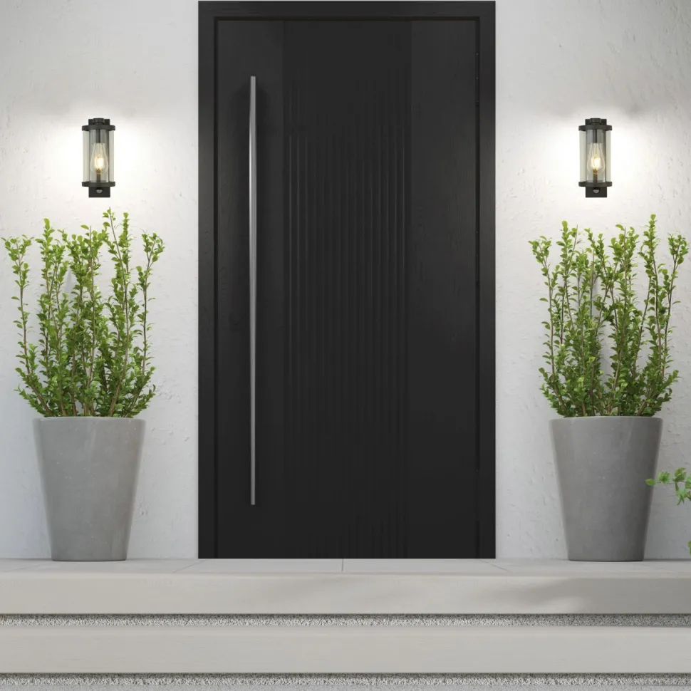 Wandleuchte außen mit Bewegungsmelder IP44 E27 Modern