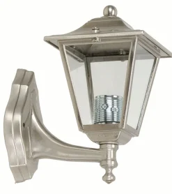 Wandleuchte Außen Nickel Echt-Messing Terrasse