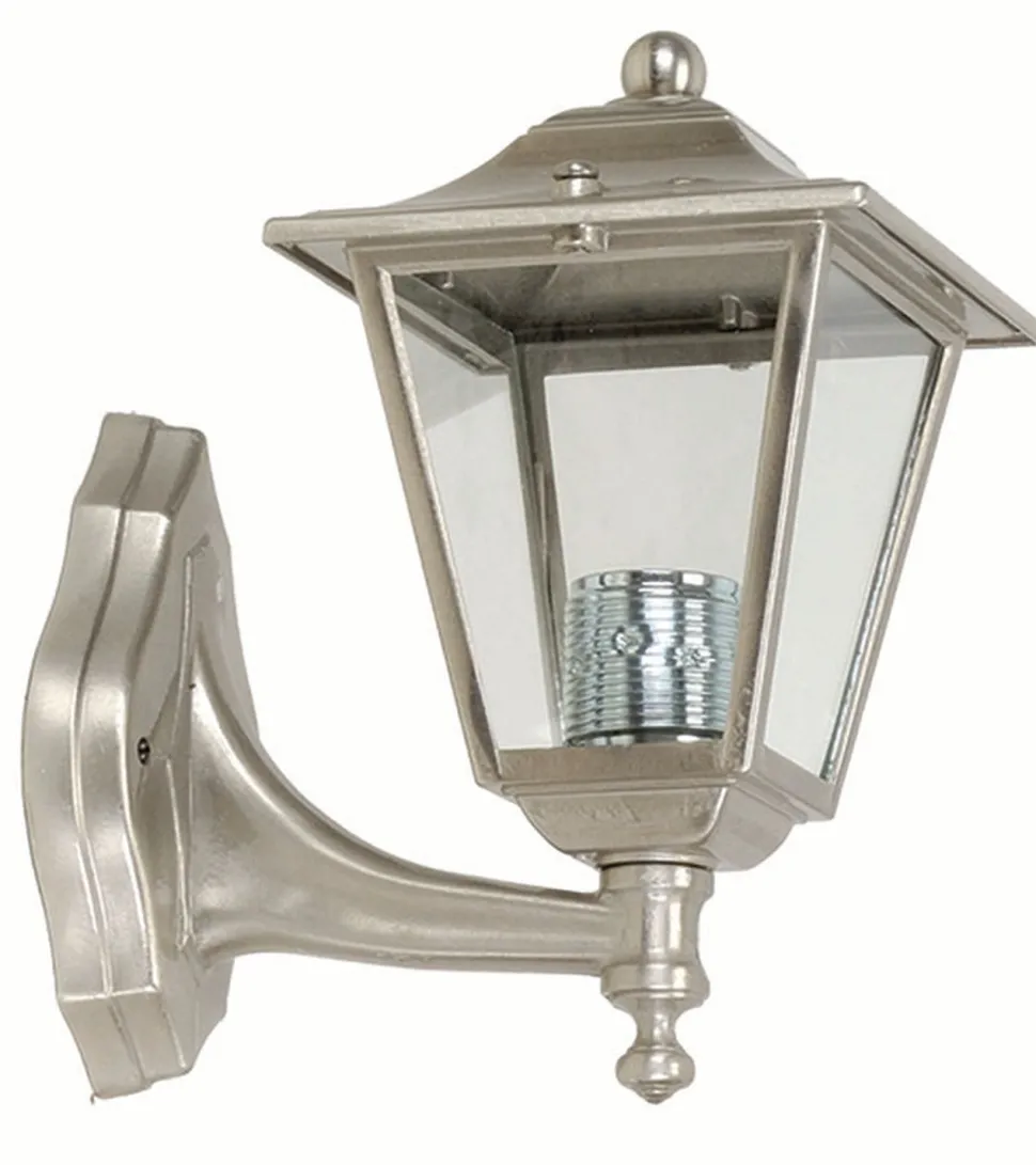 Wandleuchte Außen Nickel Echt-Messing Terrasse