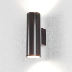 Wandleuchte Außen Riga Antikbraun 2-Flmg