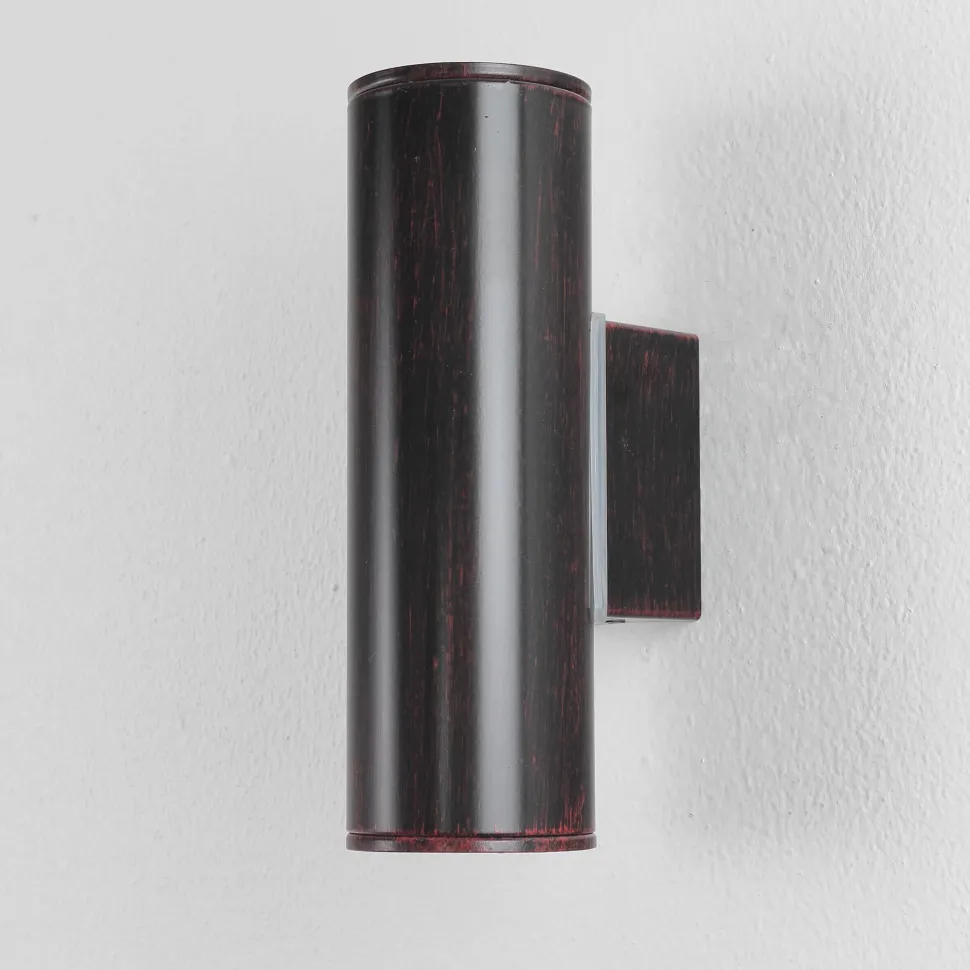 Wandleuchte Außen Riga Antikbraun 2-Flmg