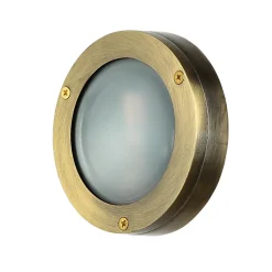 Wandleuchte Außen rostfreies Messing G9 Haus AGIA