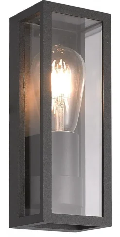 Wandleuchte Außen Schwarz IP65 KAMPEN Außenlampe