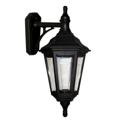 Wandleuchte Außen Schwarz Aluminium Haus Balkon