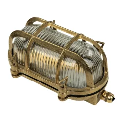 Wandleuchte Außen SKIATHOS Echt Messing Maritim