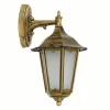 Wandleuchte Außen Terrasse Hof Messing Rustikal IP43