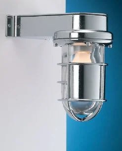 Wandleuchte Außen verchromt Maritim IP55 Eingang