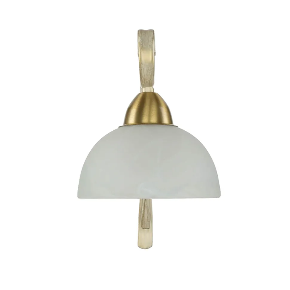 Wandleuchte AURORA WHITE in Shabby Weiß