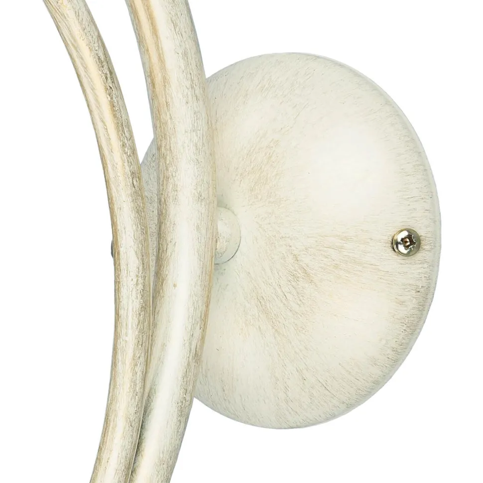 Wandleuchte AURORA WHITE in Shabby Weiß