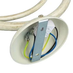 Wandleuchte AURORA WHITE in Shabby Weiß